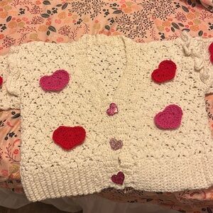 Handmade crochet cardigan sweater size S/M